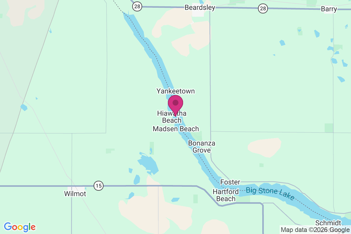 Carte de Hiawatha Beach