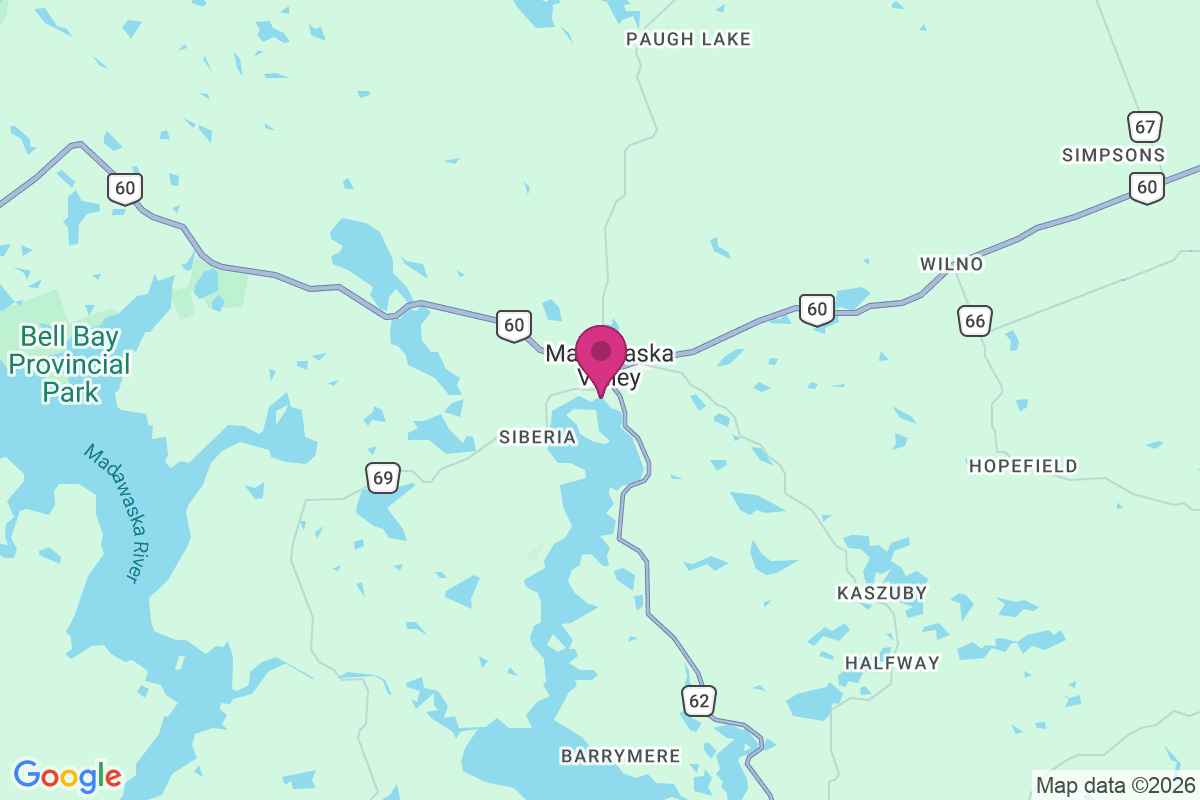 Carte de Barry's Bay