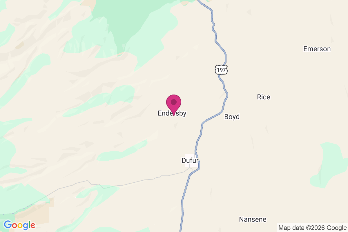 Carte de Endersby