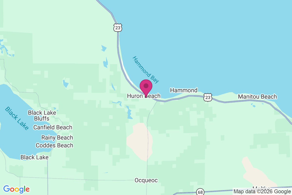 Carte de Huron Beach