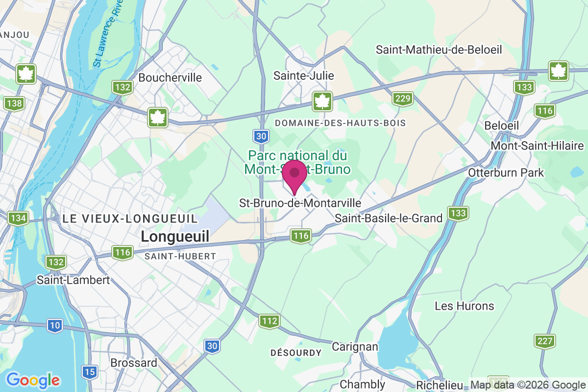 Carte de Saint-Bruno-de-Montarville
