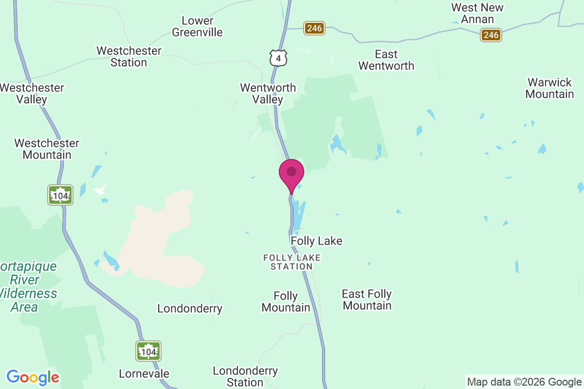 Carte de Folly Lake