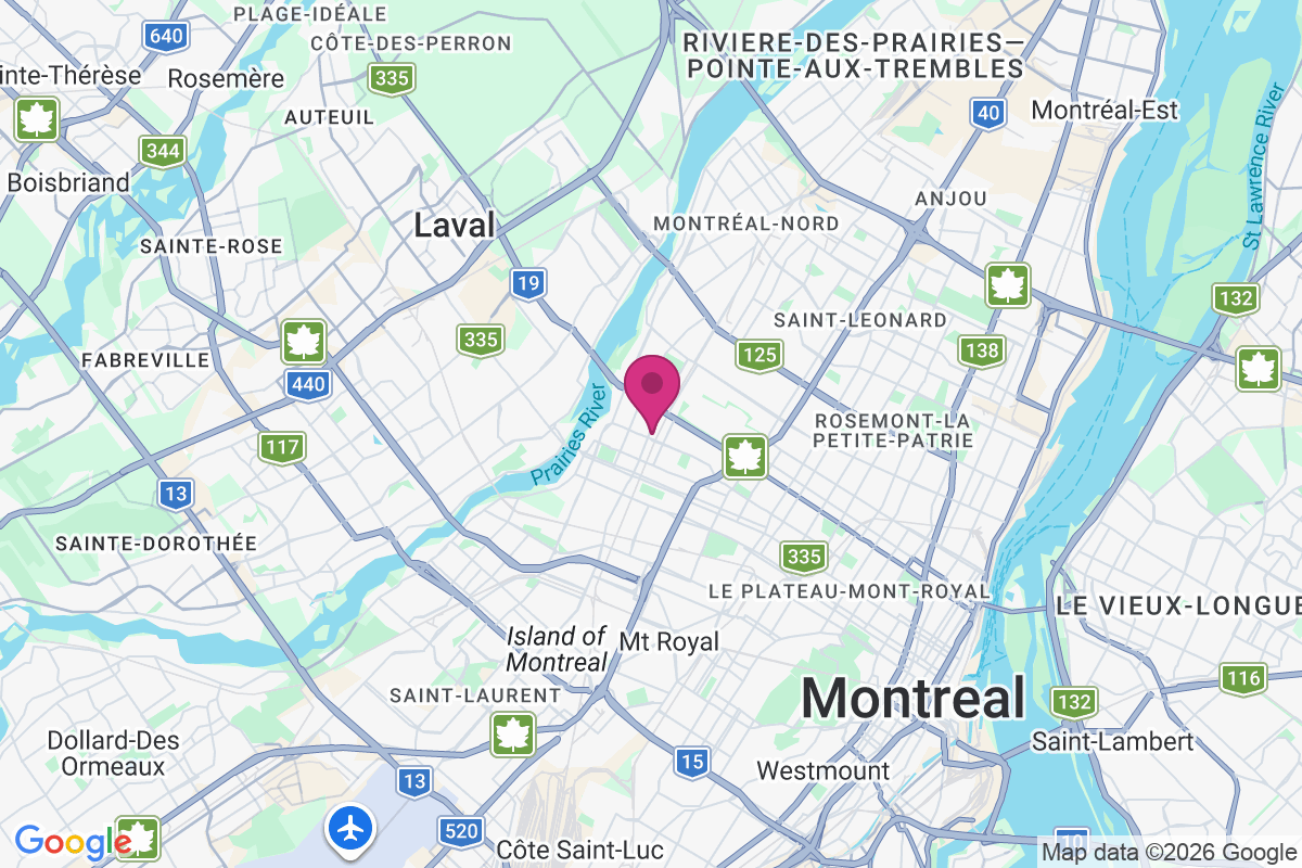 Carte de Sault-au-Récollet