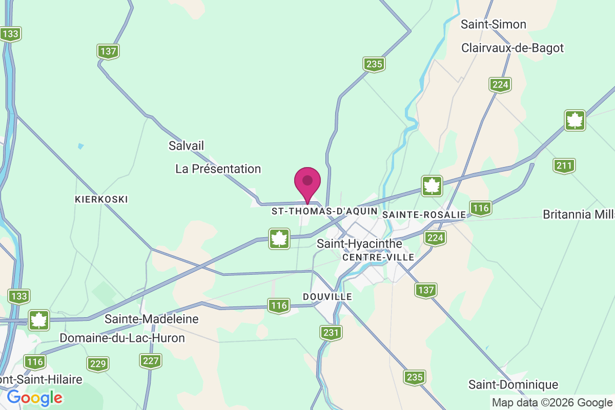 Carte de Saint-Thomas-D'Aquin