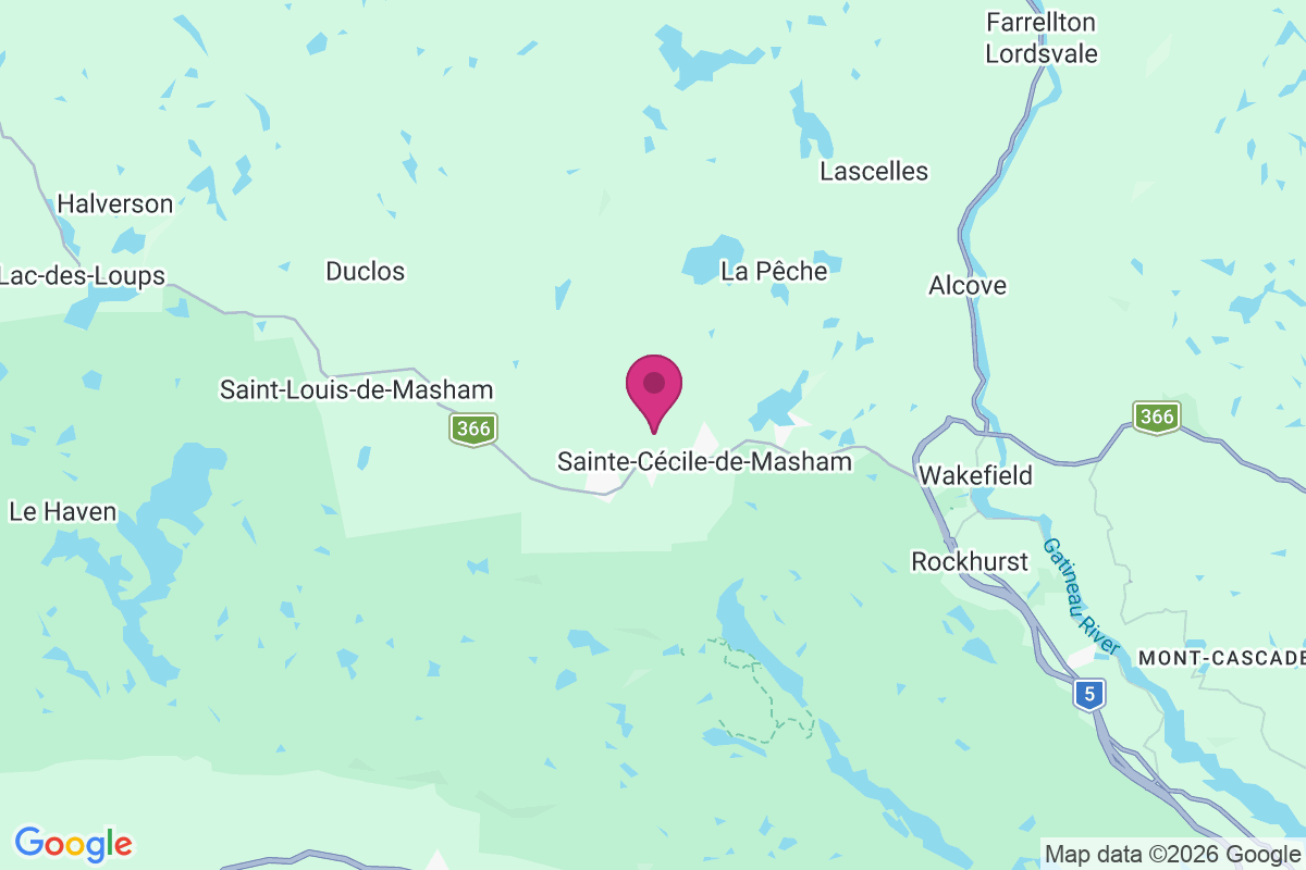 Carte de Sainte-Cécile-de-Masham