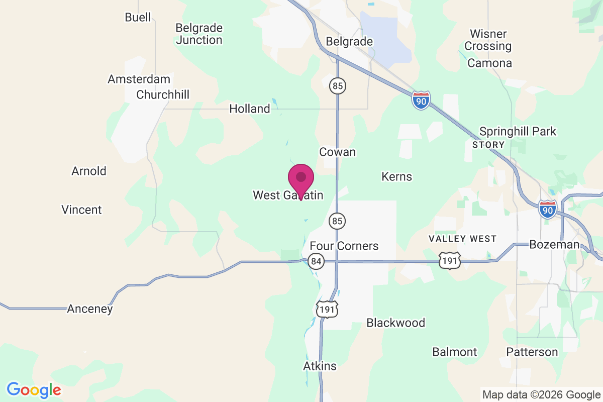 Carte de West Gallatin
