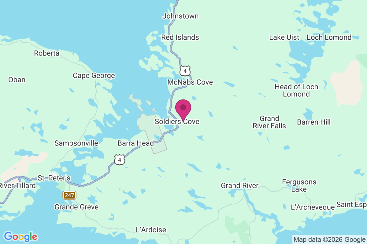 Carte de Soldier Cove