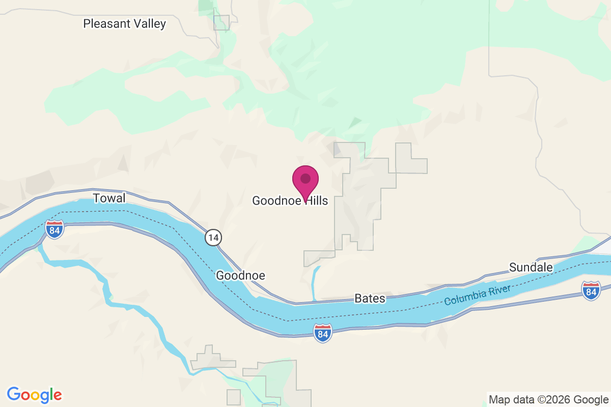 Carte de Goodnoe Hills