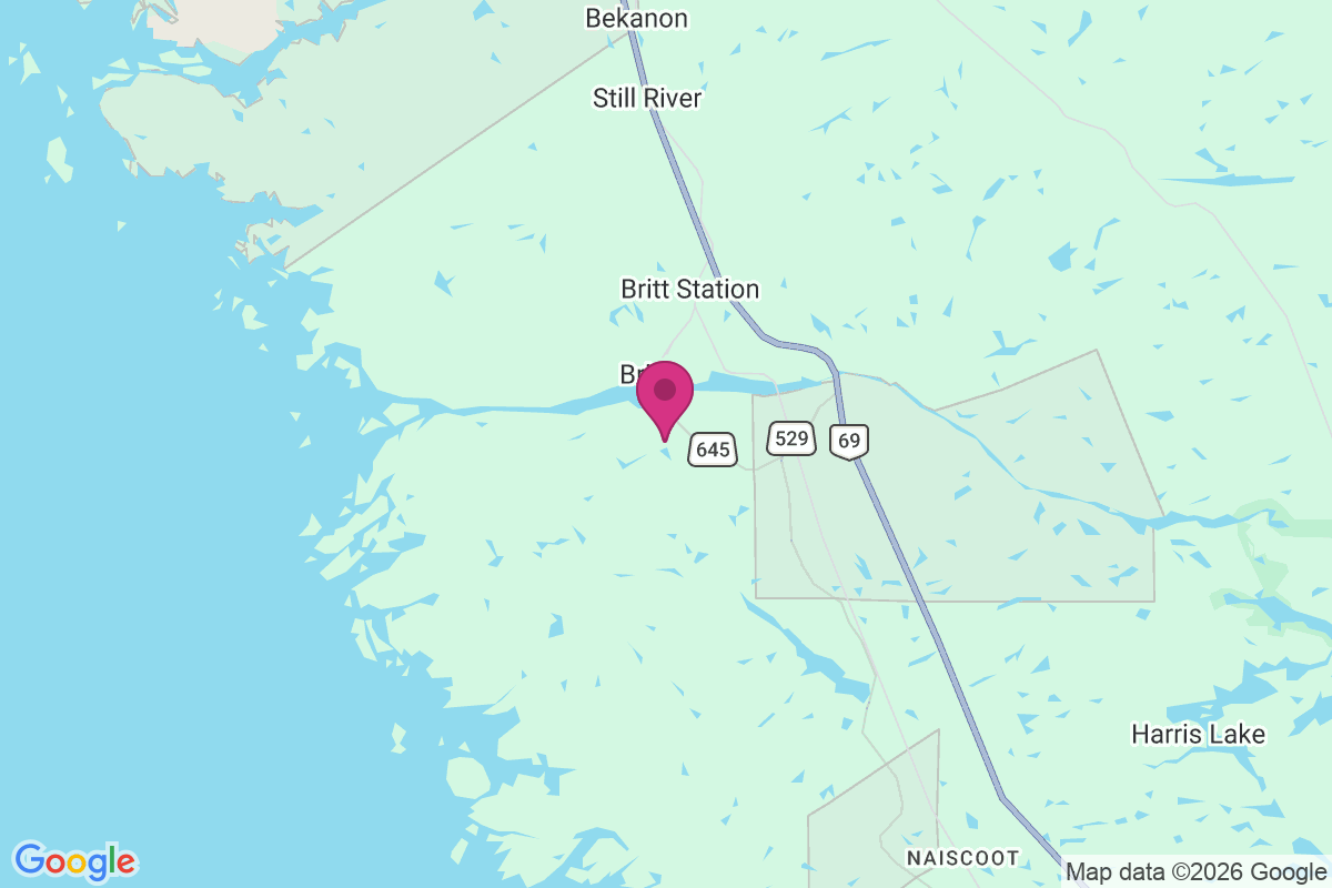 Carte de Byng Inlet