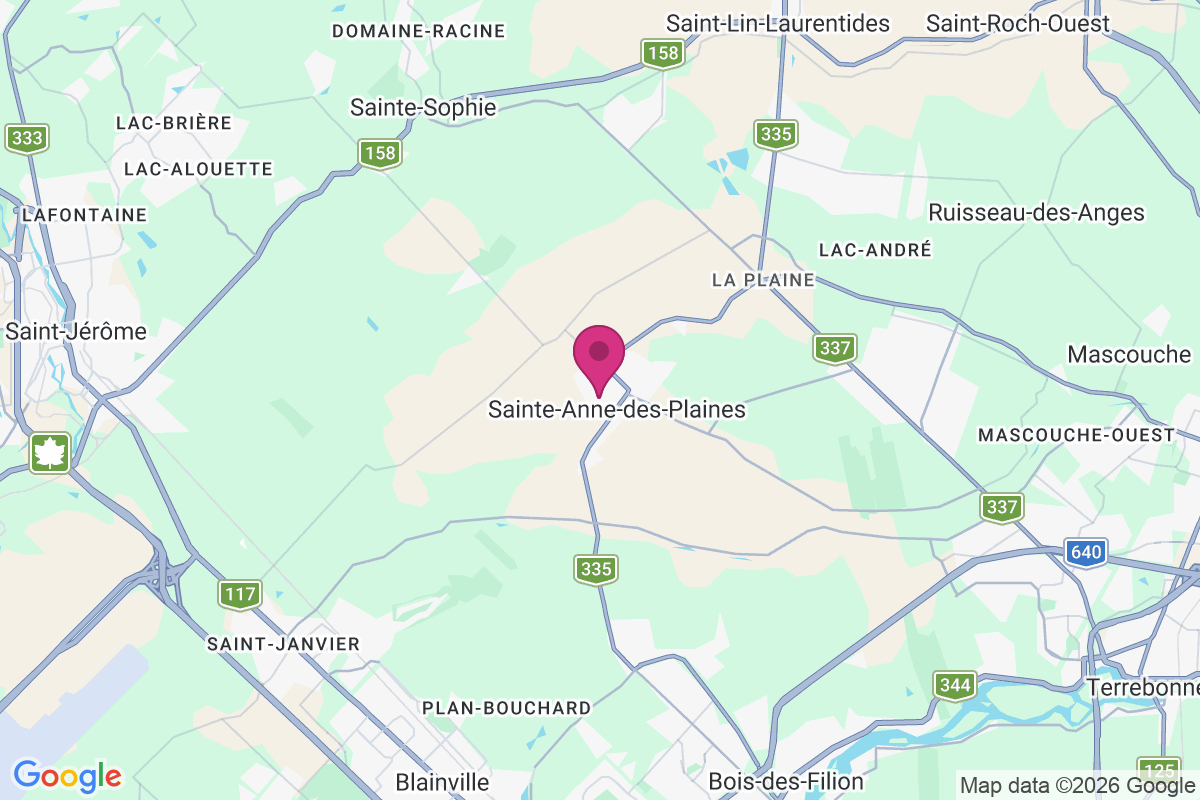 Carte de Sainte-Anne-des-Plaines