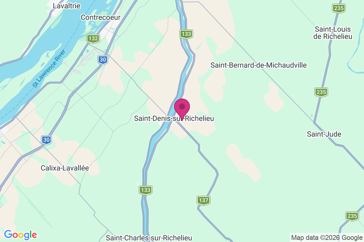Carte de Saint-Denis-sur-Richelieu