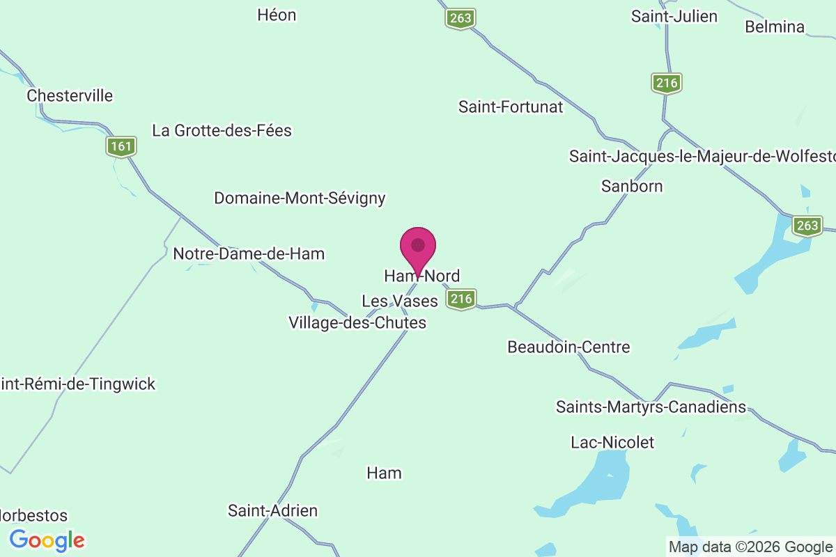 Carte de Ham Nord