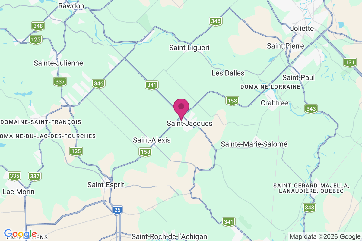 Carte de Saint Jacques de l'Achigan