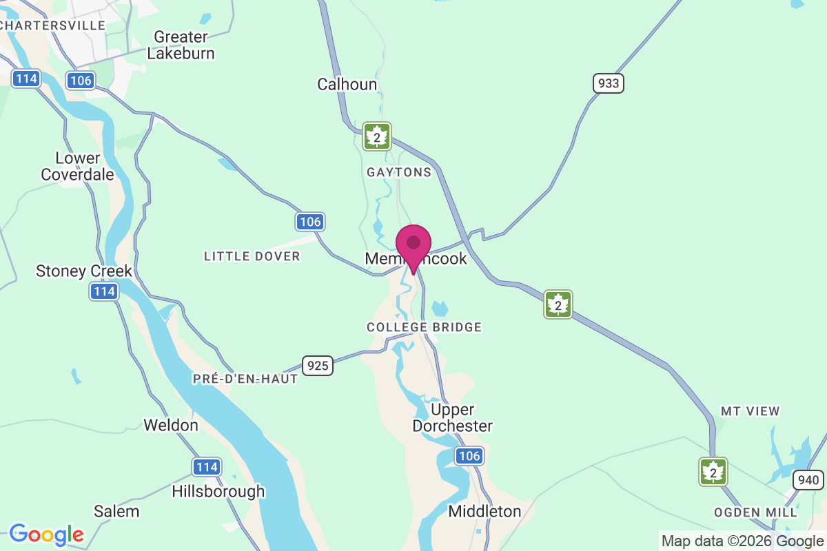 Carte de Memramcook