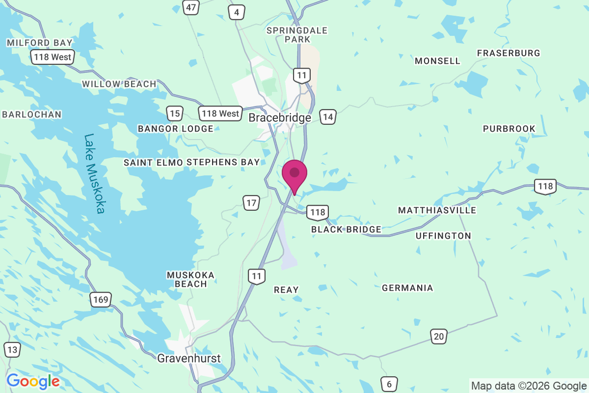 Carte de Muskoka Falls