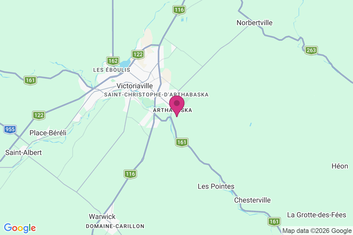 Carte de Arthabaska