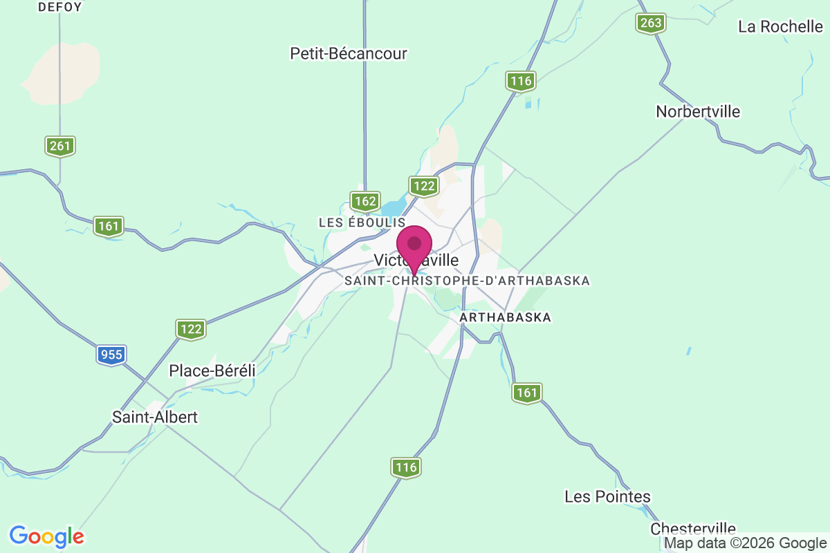 Carte de Victoriaville