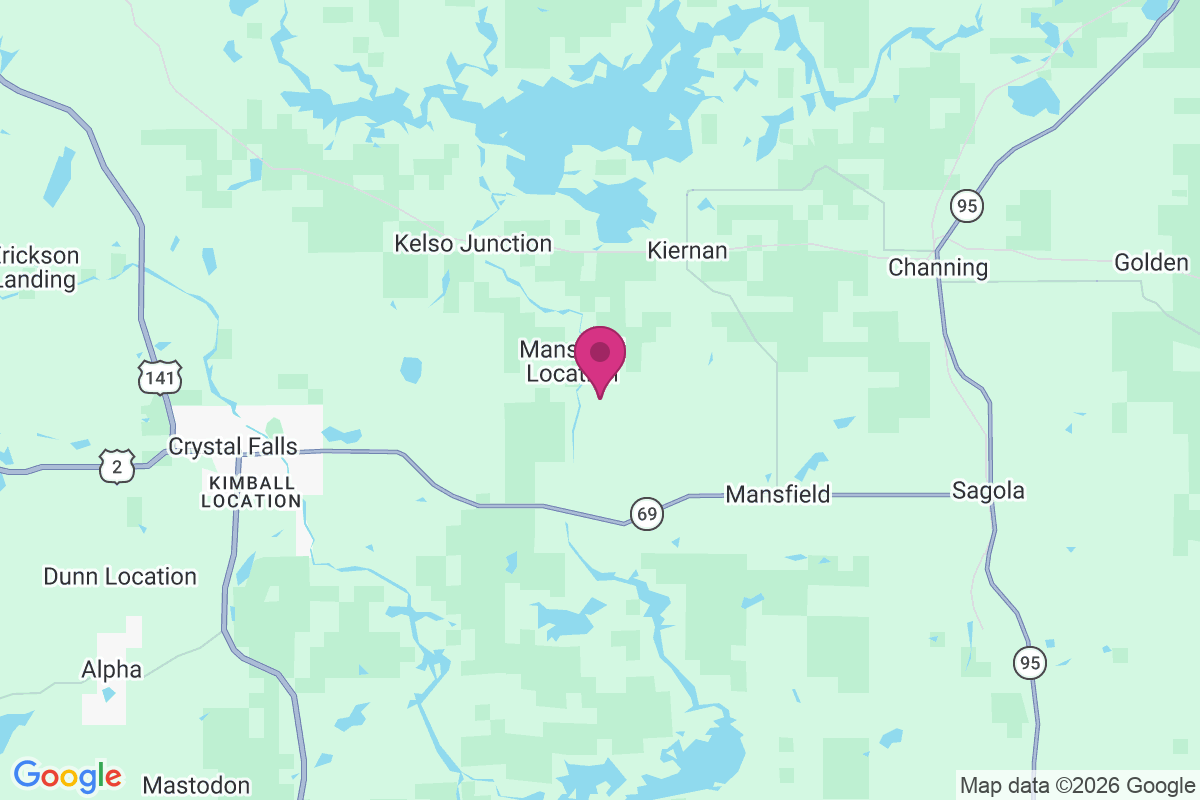 Carte de Mansfield Location