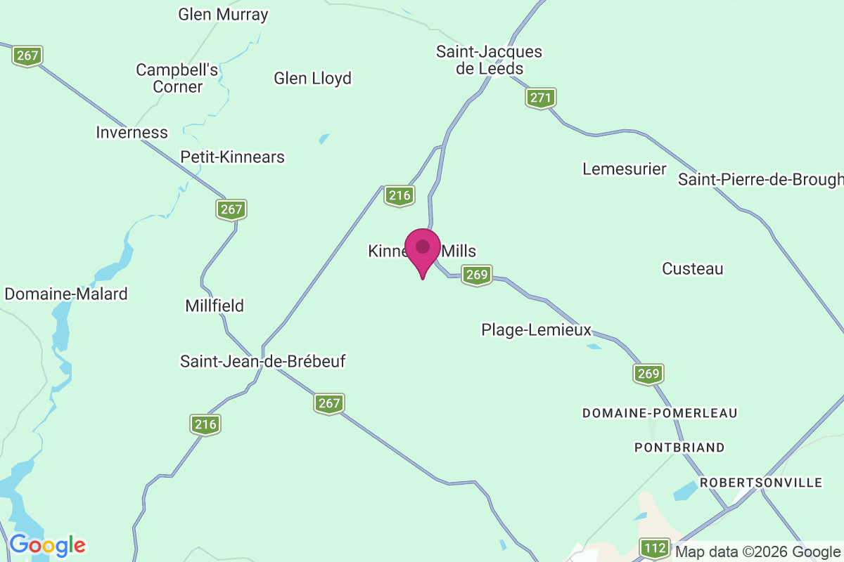 Carte de Kinnear's Mills