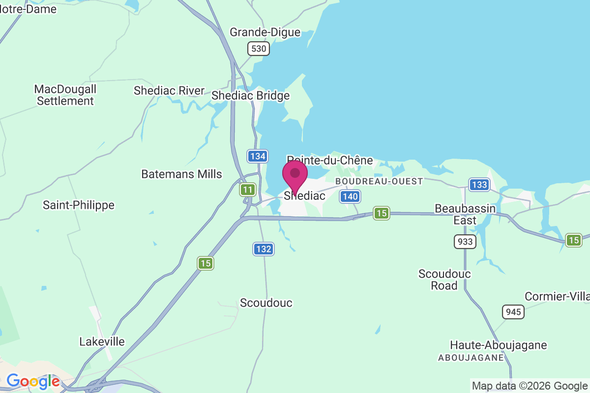 Carte de Shediac