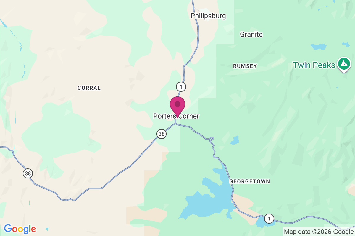Carte de Porters Corner