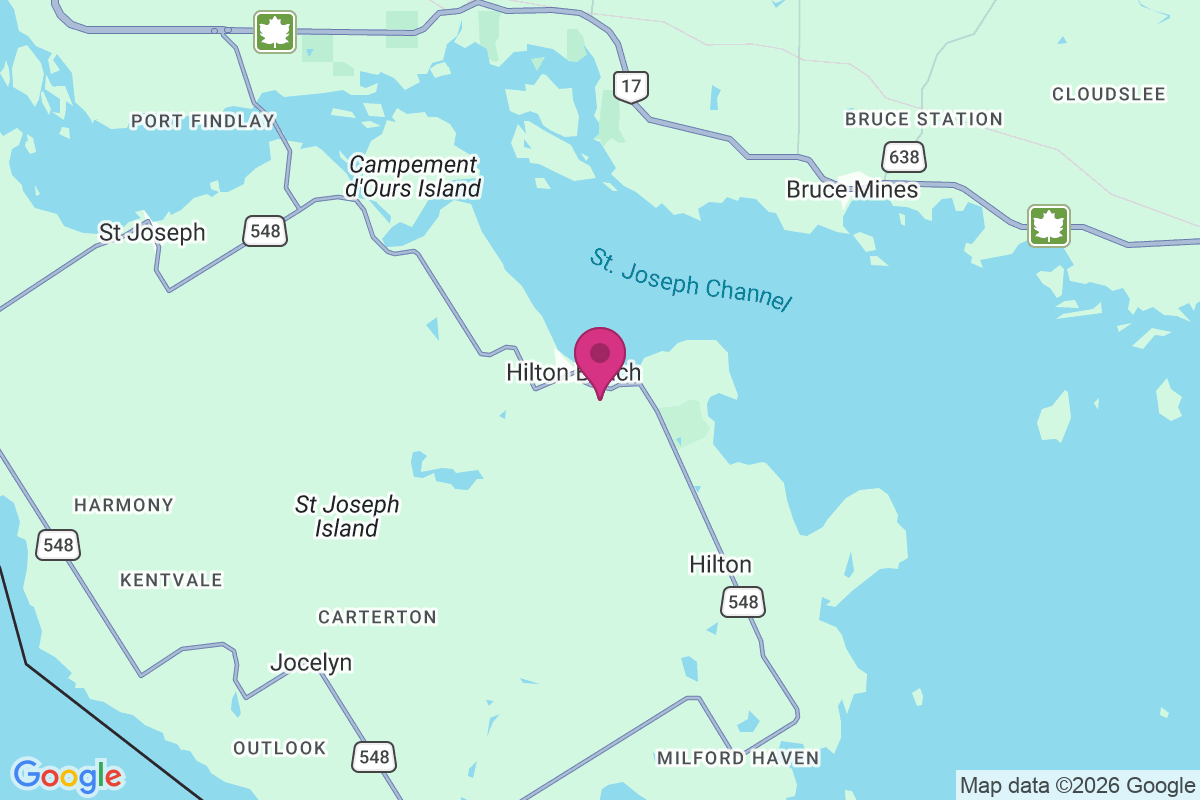 Carte de Hilton Beach