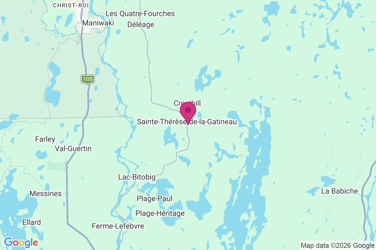 Carte de Sainte-Thérèse-de-la-Gatineau