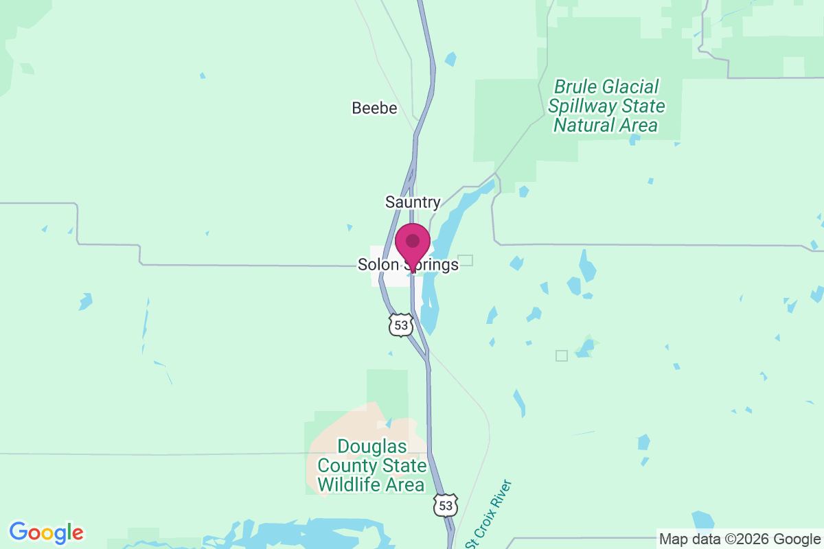 Carte de Solon Springs