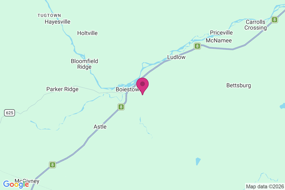 Carte de Boiestown
