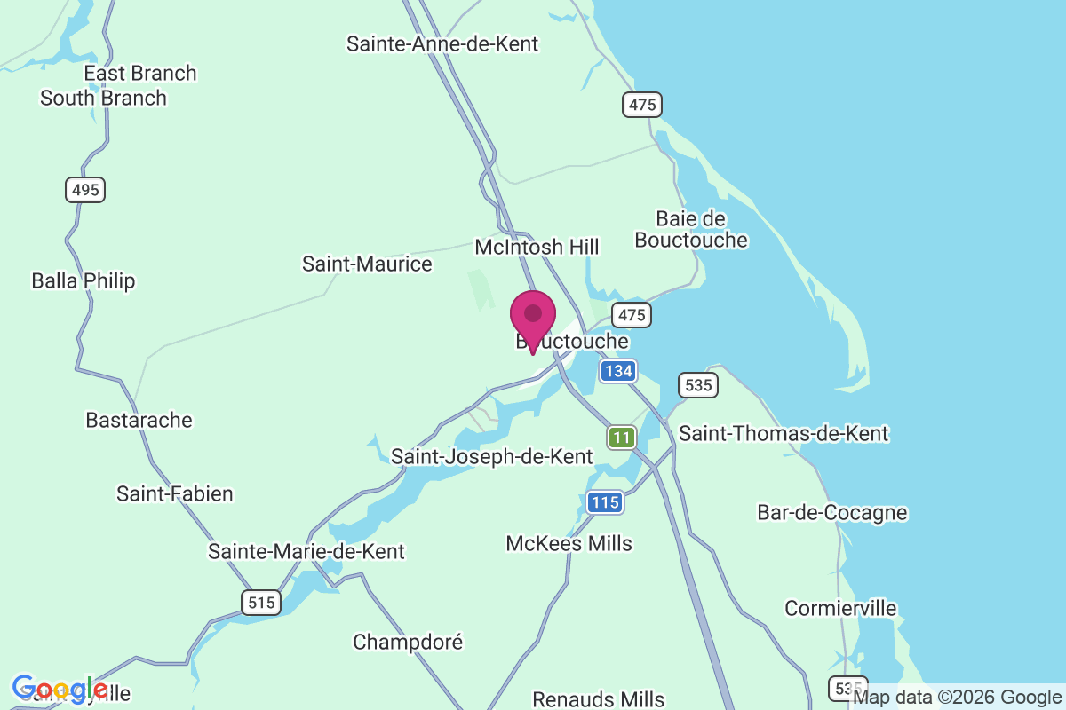 Carte de Bouctouche