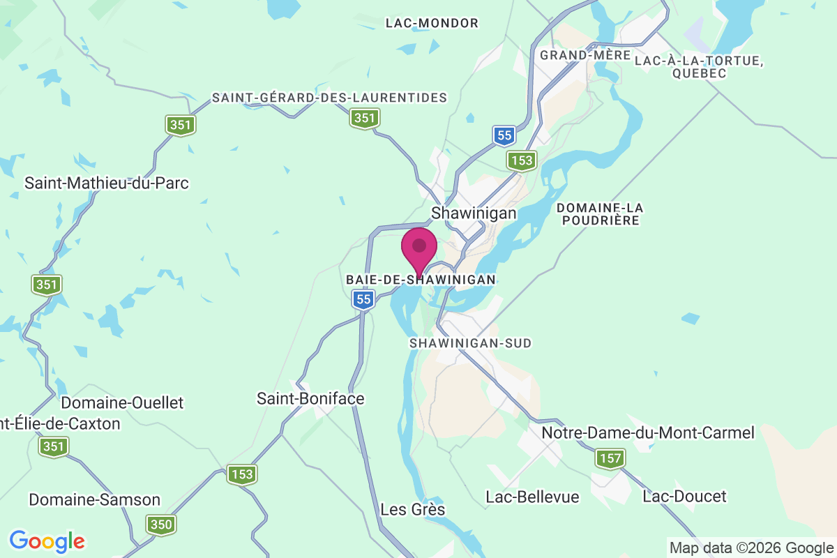 Carte de Baie-de-Shawinigan