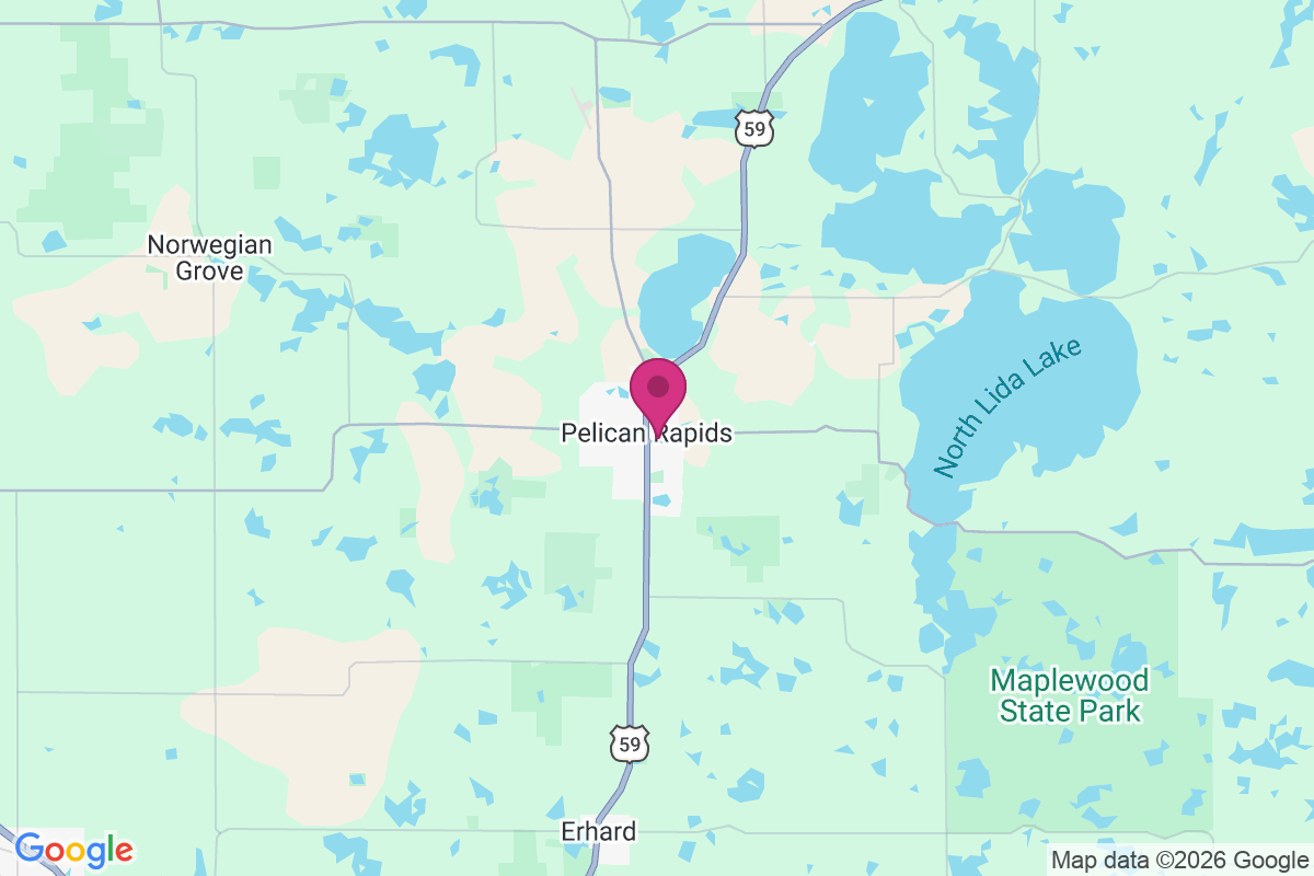 Carte de Pelican Rapids
