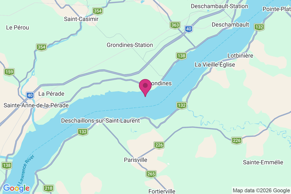 Carte de Saint-Charles-des-Grondines