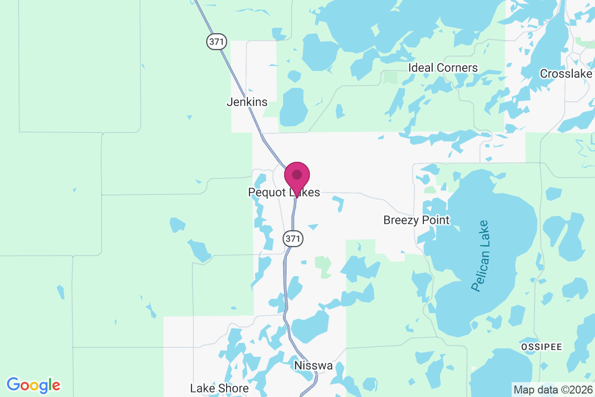 Carte de Pequot Lakes