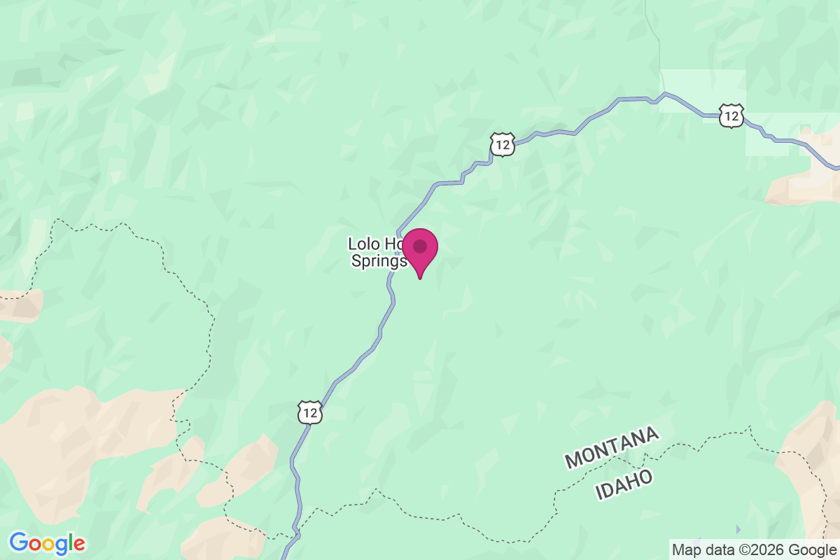 Carte de Lolo Hot Springs