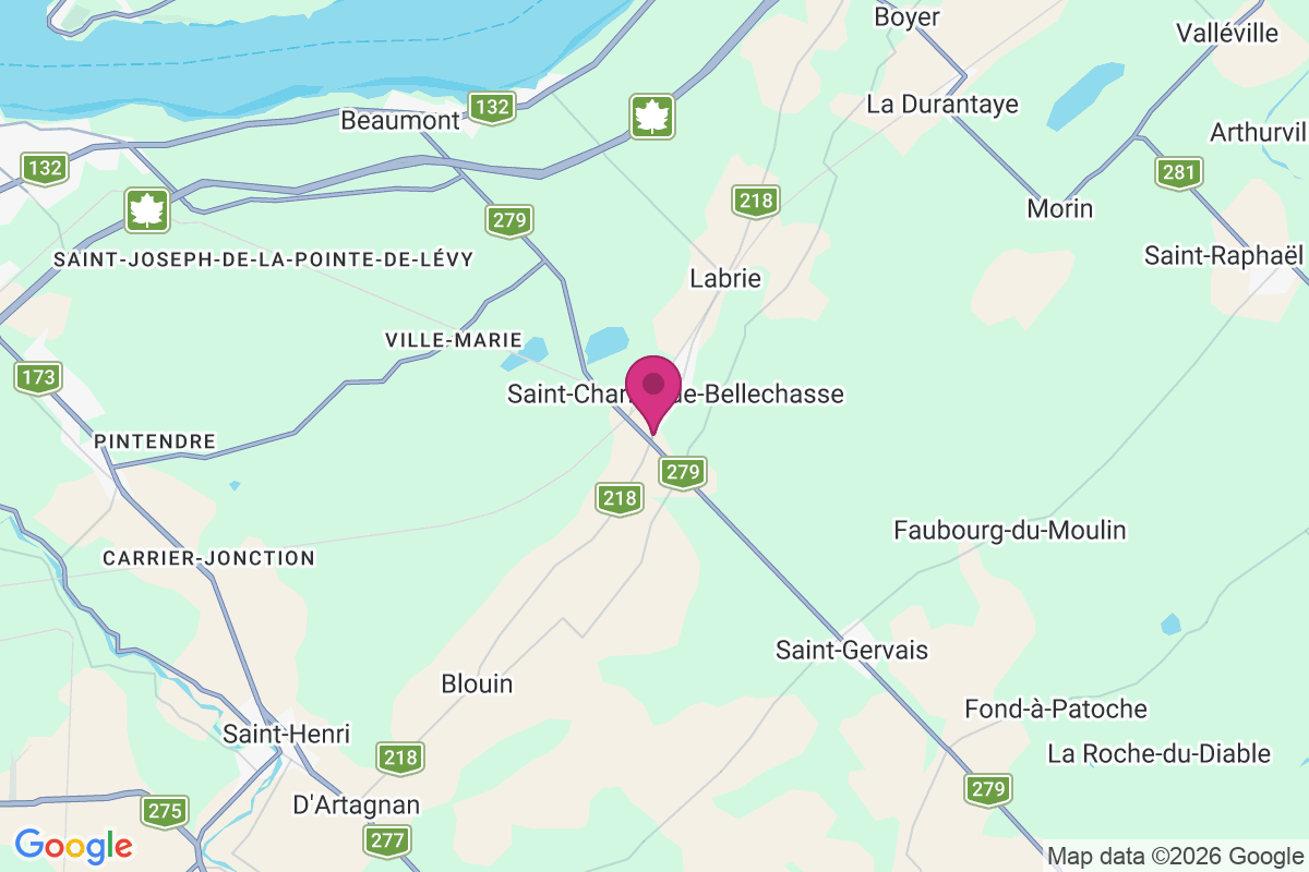 Carte de Saint-Charles-de-Bellechasse