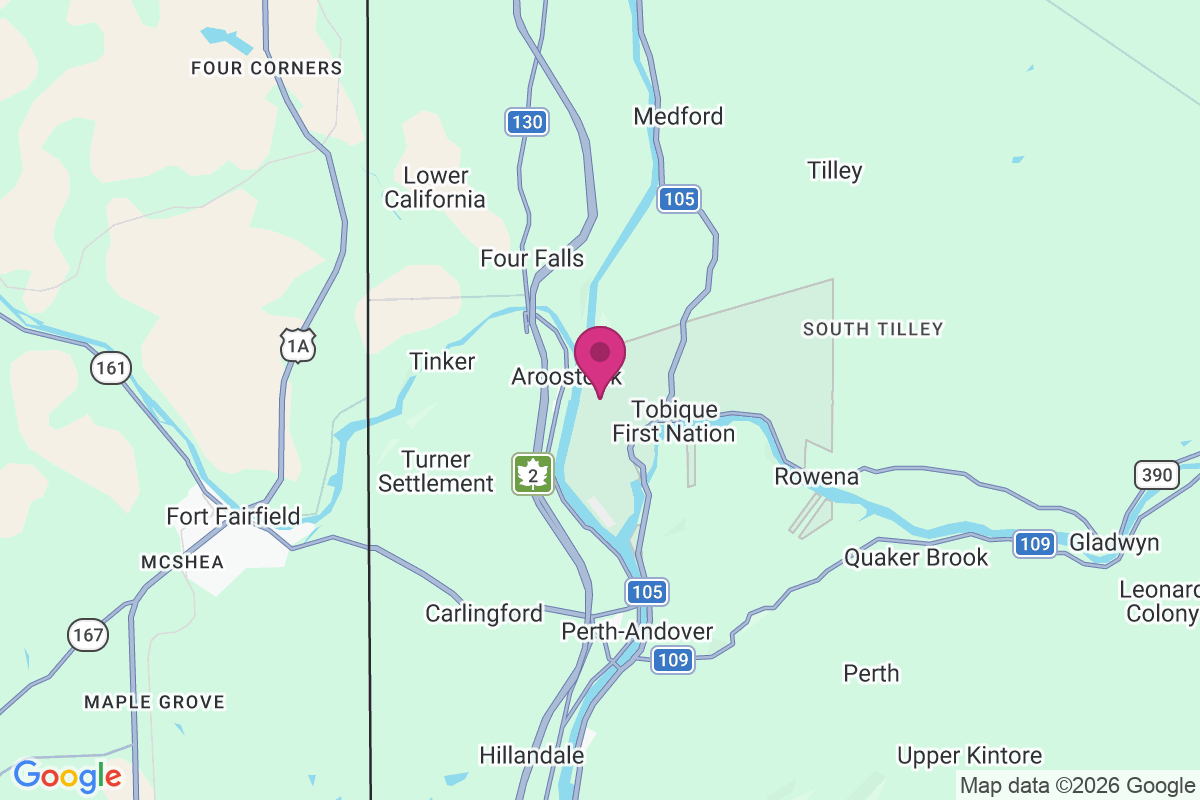 Carte de Aroostook Junction