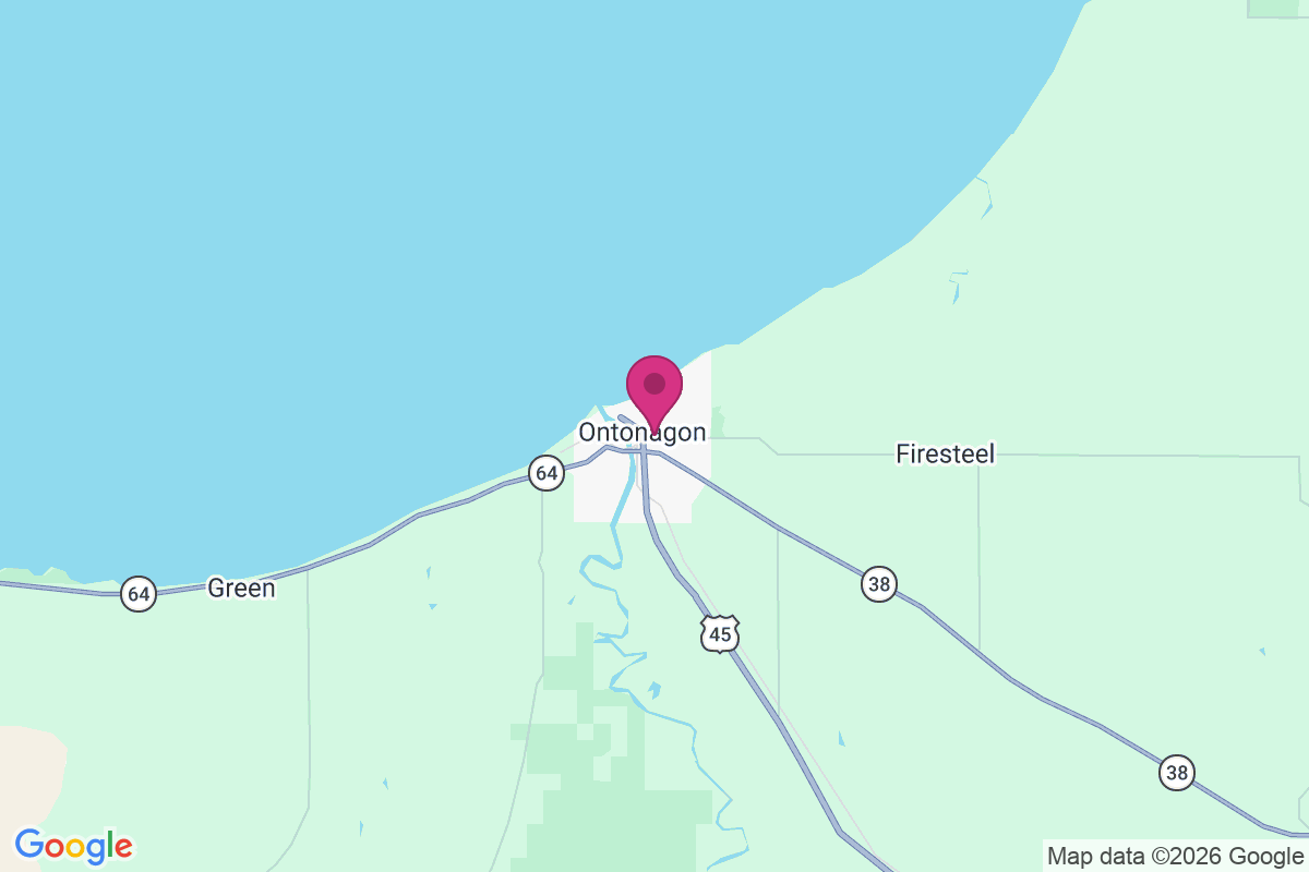 Carte de Ontonagon
