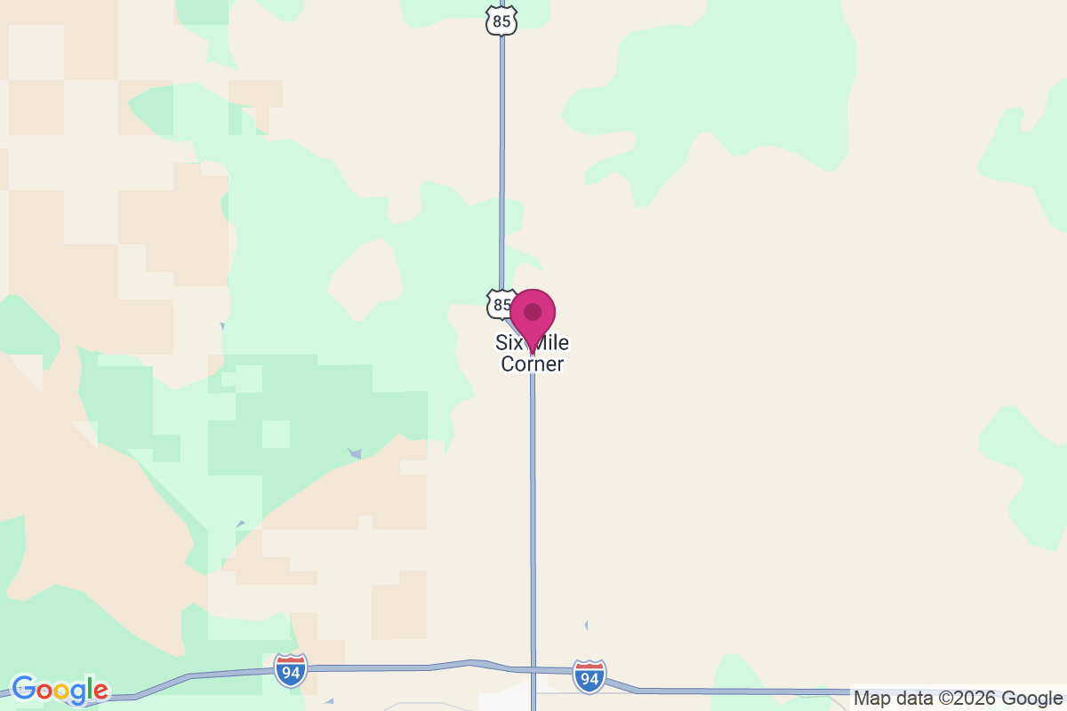 Carte de Six Mile Corner