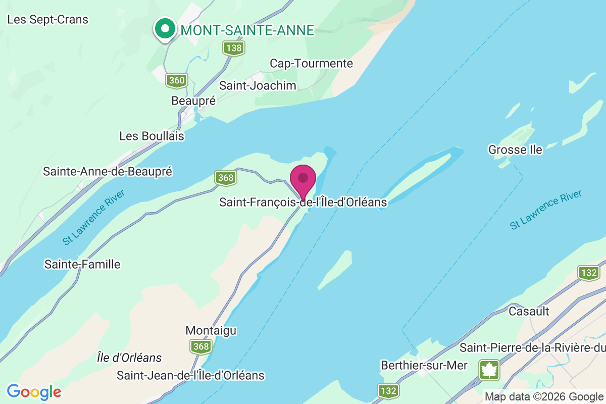 Carte de Saint-François-de-l'Île-d'Orléans