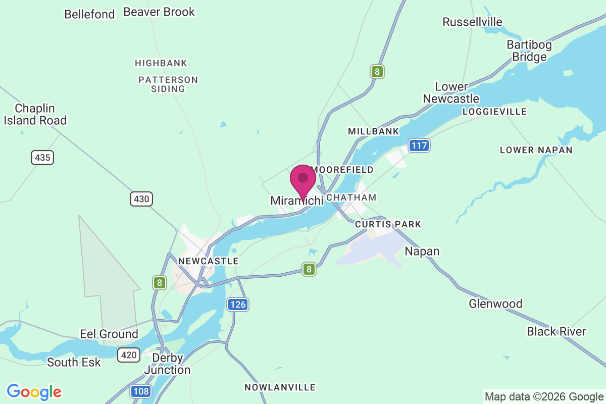 Carte de Miramichi