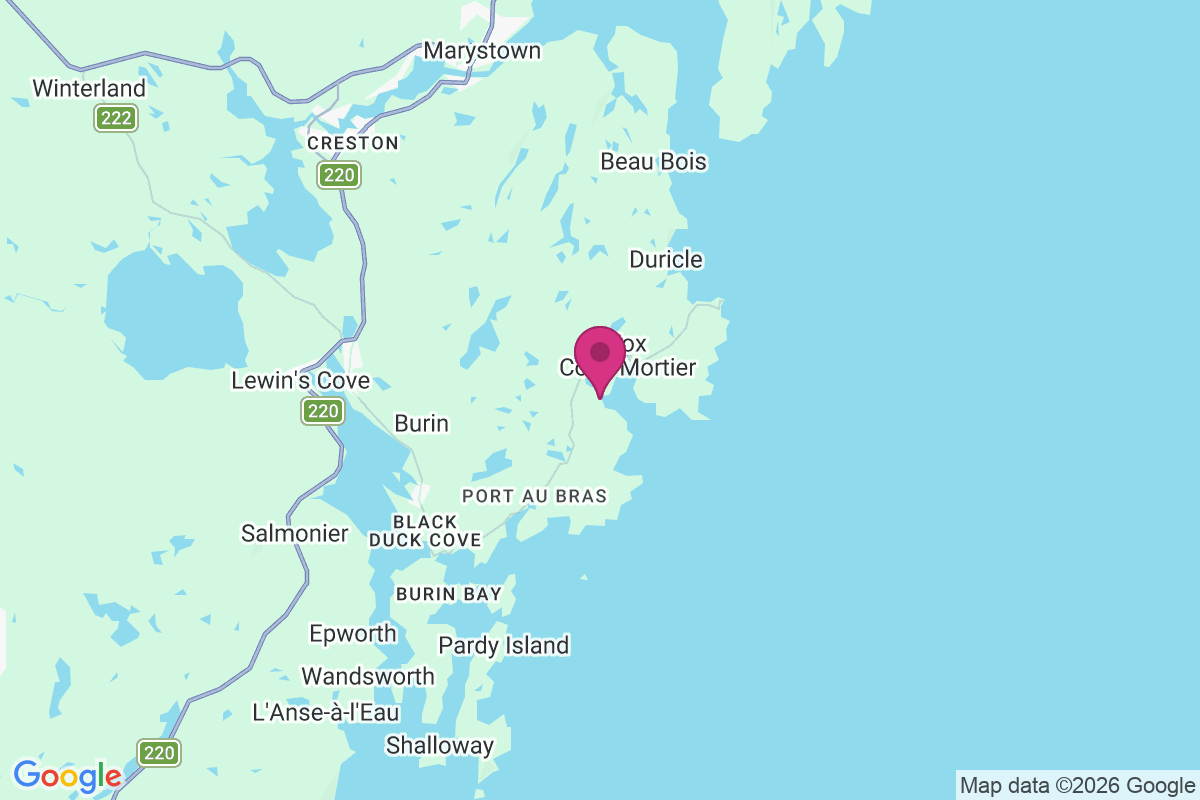 Carte de Fox Cove-Mortier