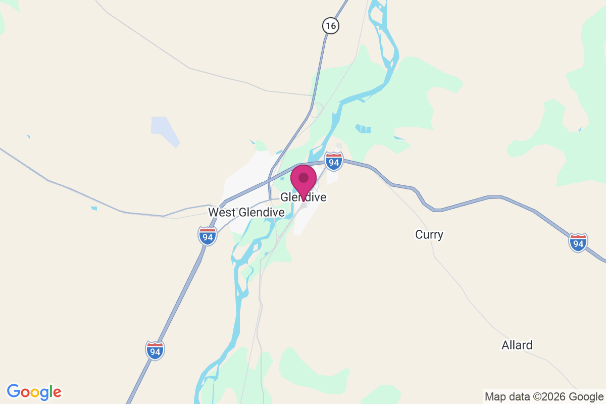 Carte de Glendive
