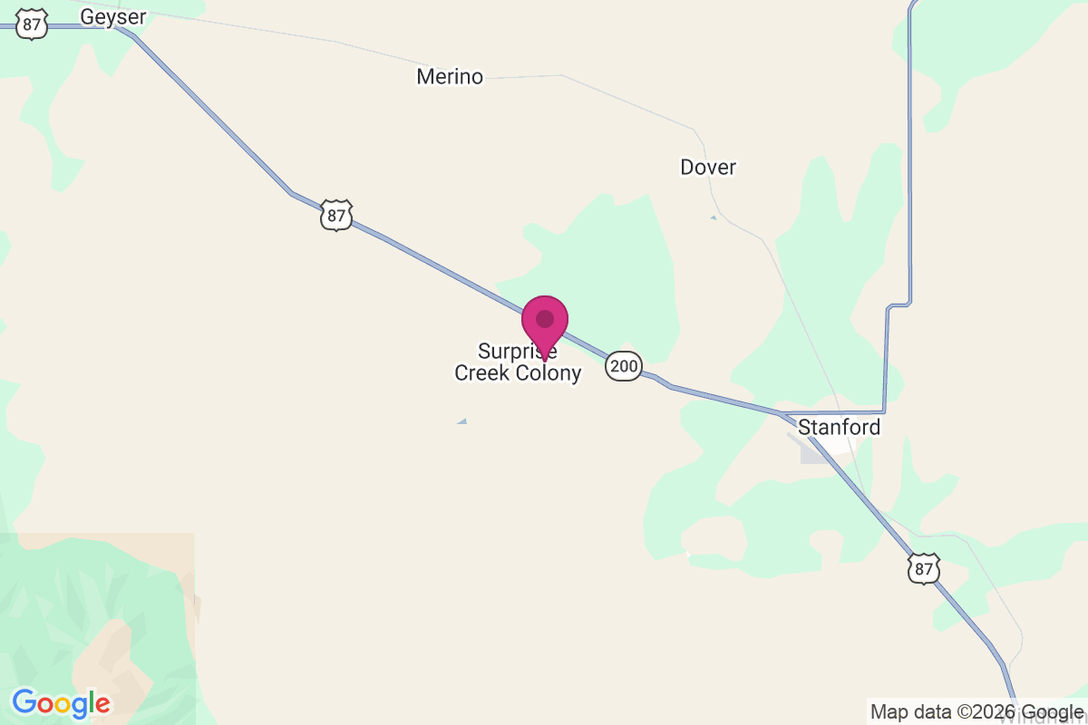 Carte de Surprise Creek Colony