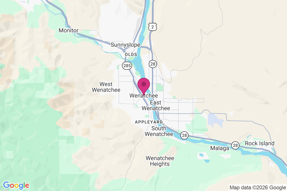 Carte de Wenatchee