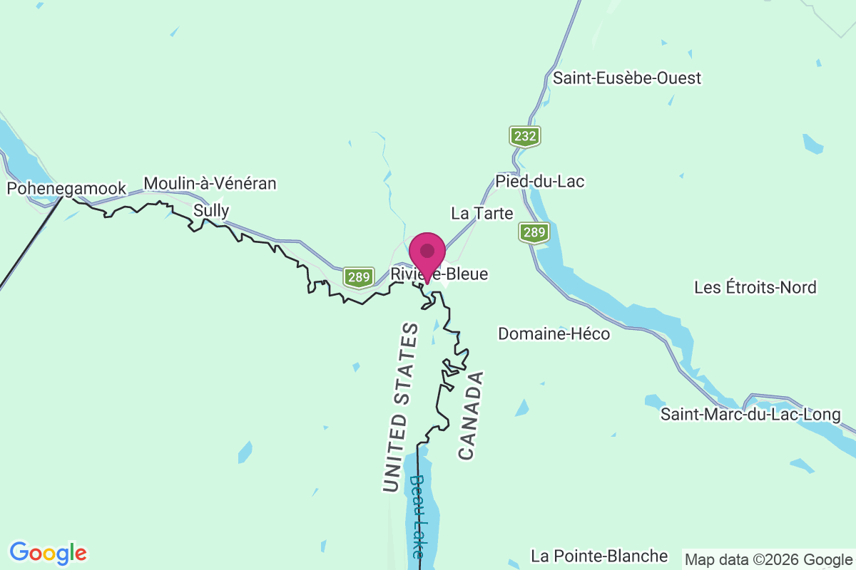 Carte de Saint-Joseph-de-la-Rivière-Bleue