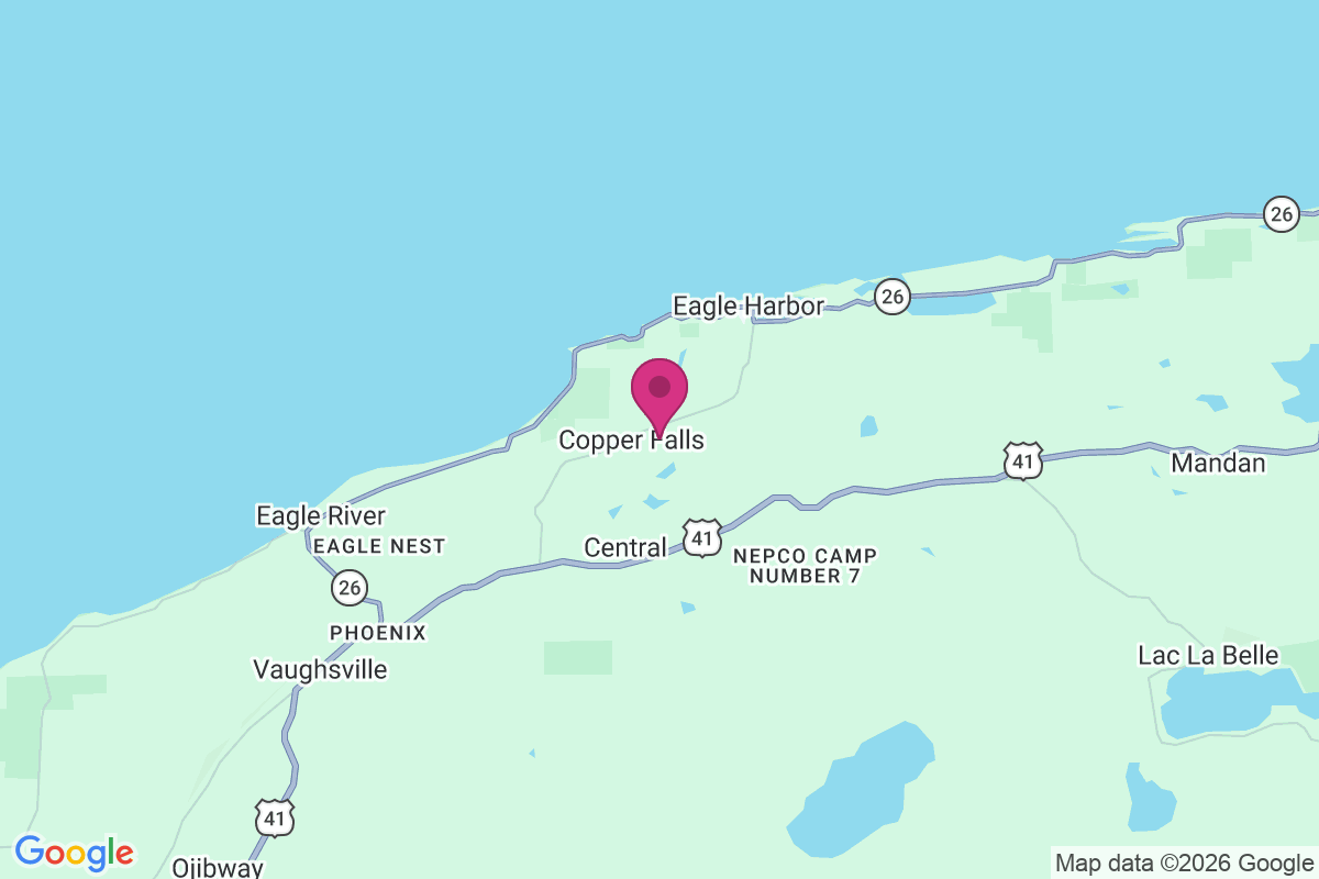 Carte de Copper Falls