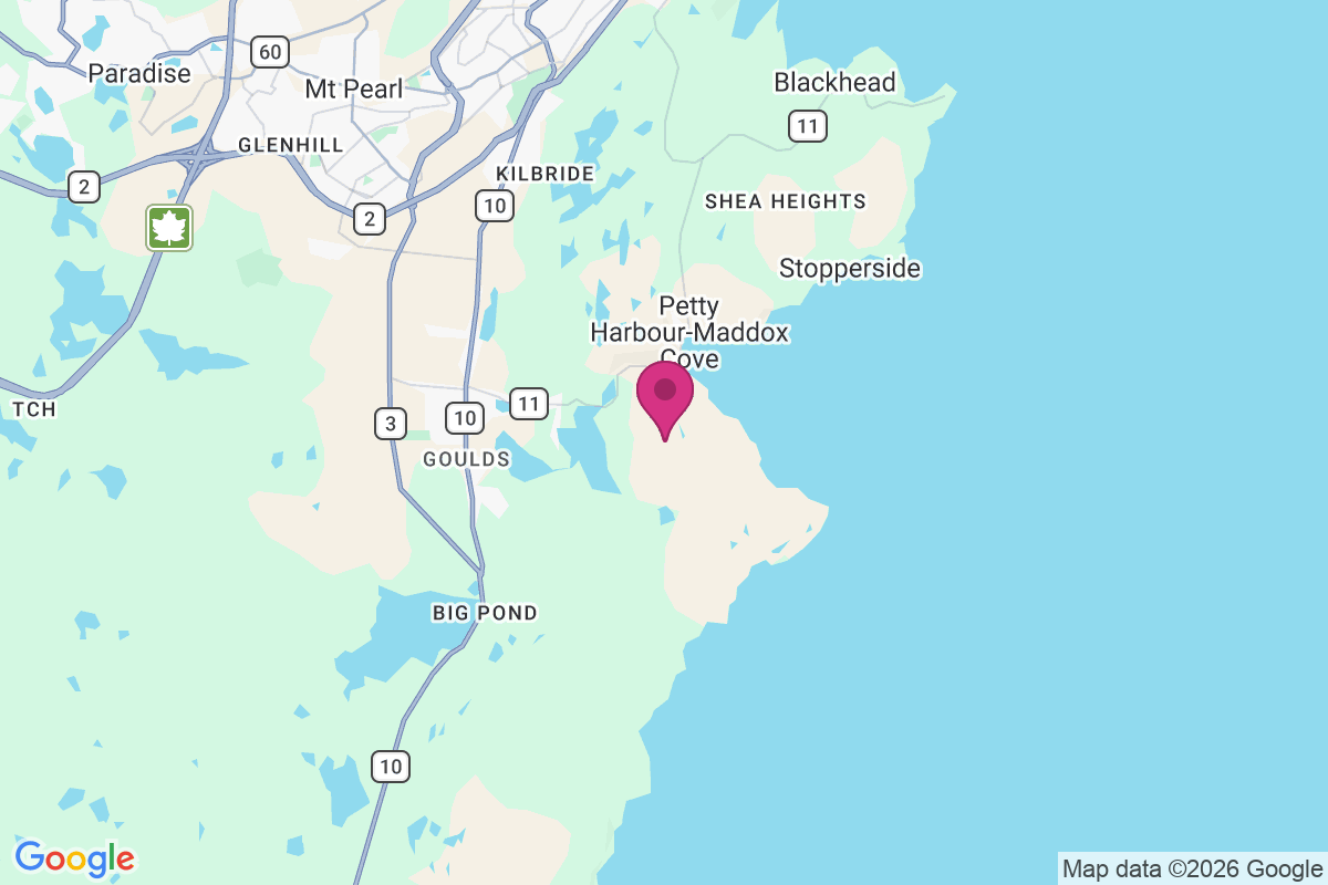 Carte de Petty Harbour