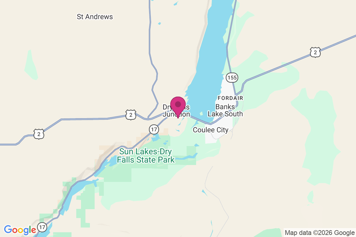 Carte de Dry Falls Junction