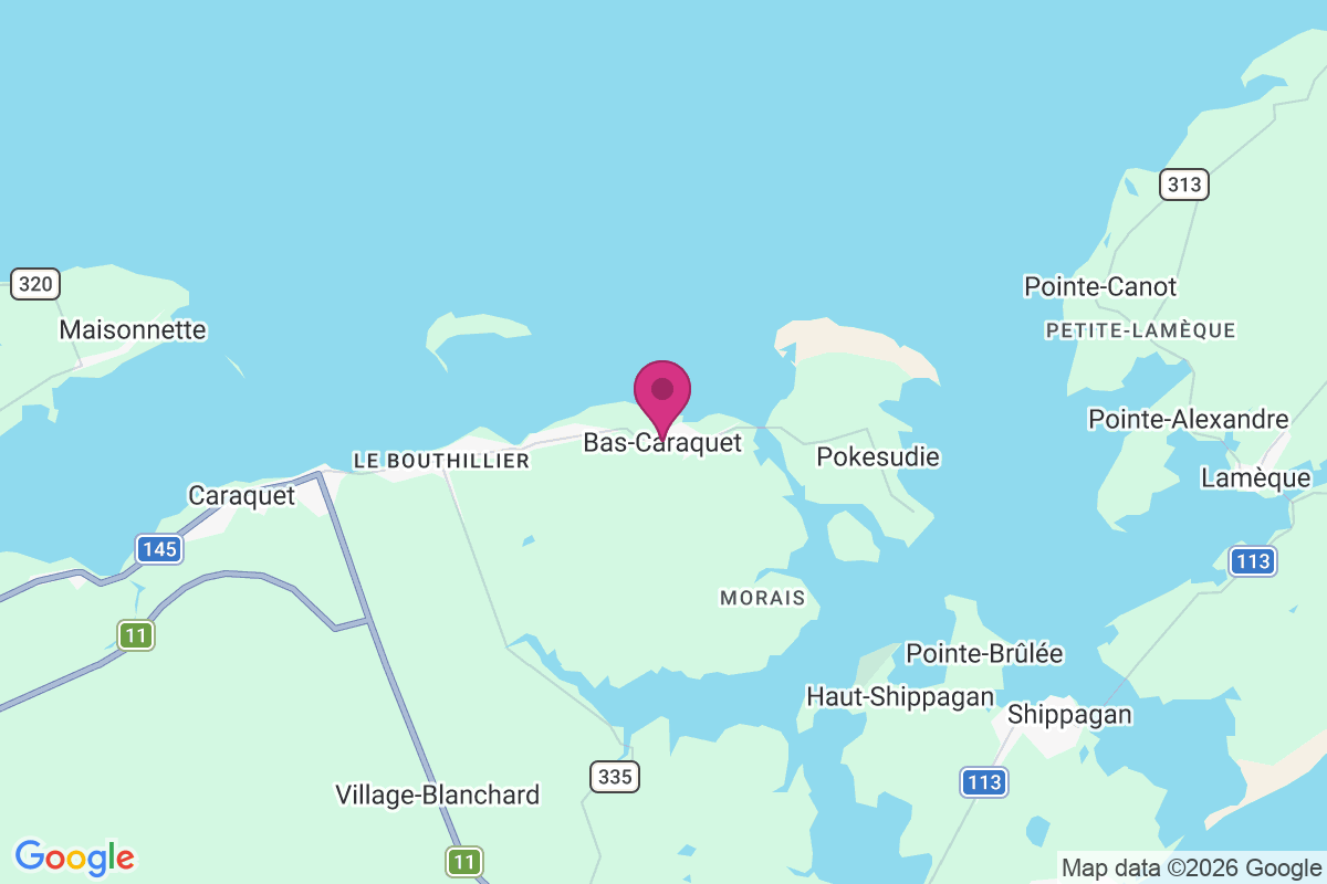 Carte de Bas-Caraquet